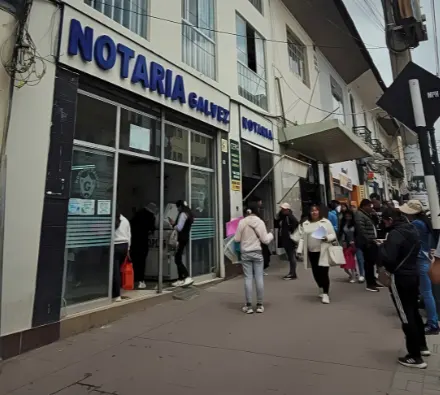 Fachada de la Notaría Gálvez en Calle Real, Huancayo